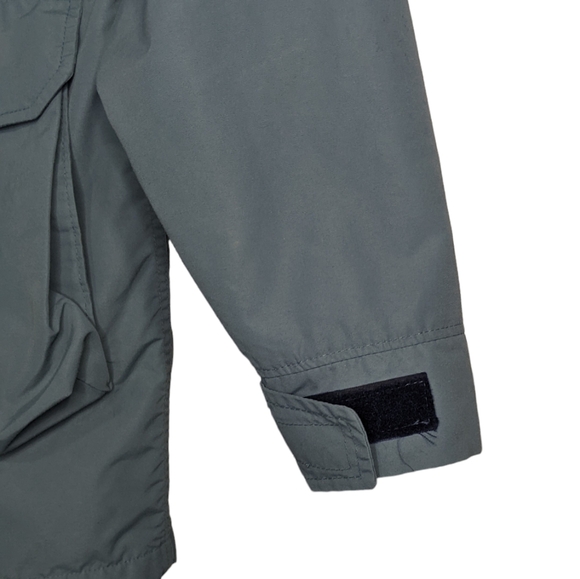 VTG Woolrich Men's Cotton Nylon Full Zip & Snap Anorak Jacket Coat Hood Medium - Picture 3 of 15